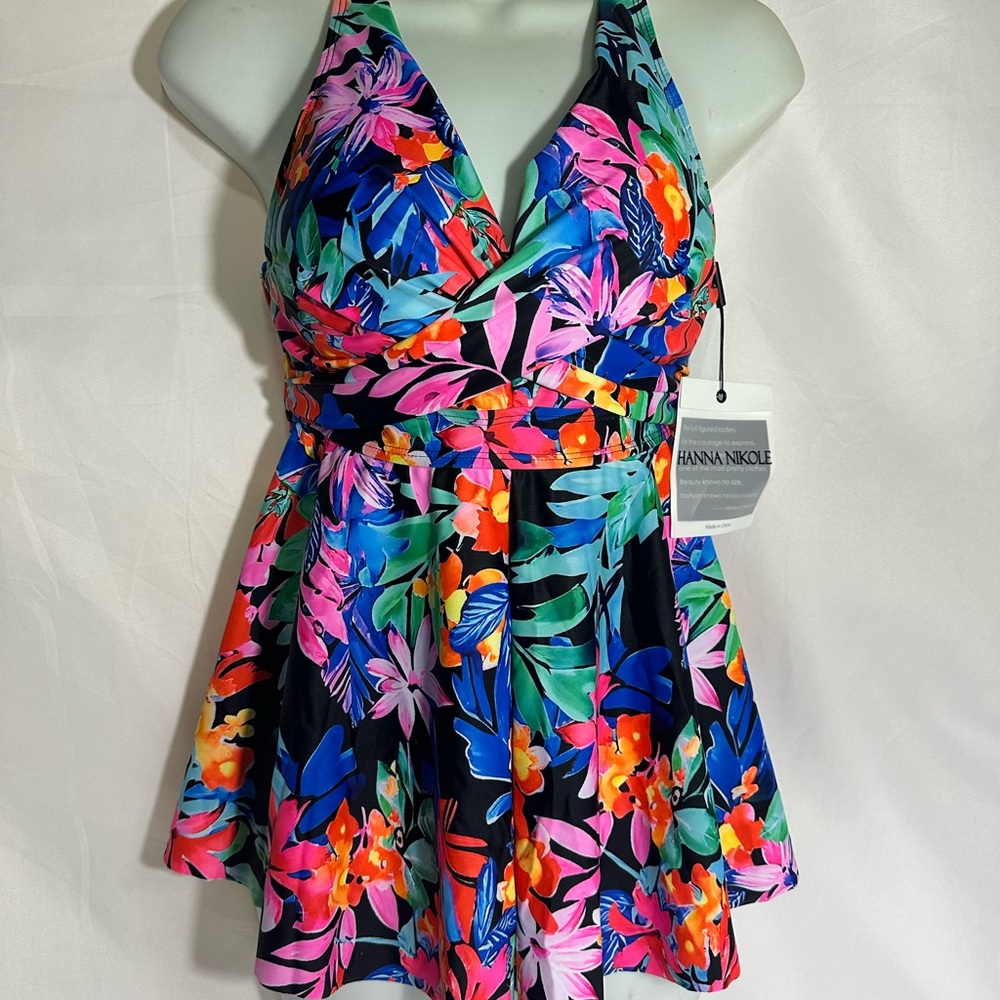 Hanna Nicole Women's Floral Swim Coverup - Vibrant Multicolor